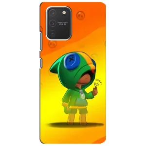 Чехол Бравл Старс для Samsung Galaxy S10 Lite (LEON в кофте)