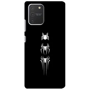 Чехол Супергерой Человека Паука на Samsung Galaxy S10 Lite (Лого паука)