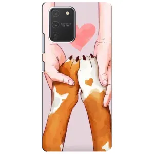 Чехол (ТПУ) Милые собачки для Samsung Galaxy S10 Lite (Любовь к собакам)