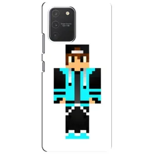 Чехлы для Samsung Galaxy S10 Lite (Персонажи Майн Крафт) (Мальчик в голубом)