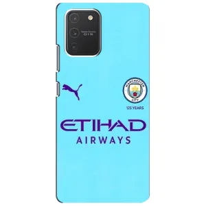 Силиконовые Чехлы принт Футбол на Samsung Galaxy S10 Lite (Man City)