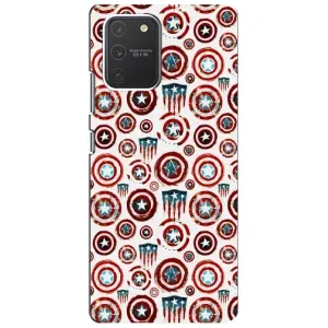Чехол с Щитом Капитана Америки на Samsung Galaxy S10 Lite (Марвел щиты)