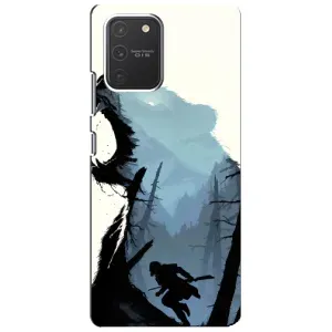 Силиконовый бампер с картинкой животных для Samsung Galaxy S10 Lite (Медведь и лес)