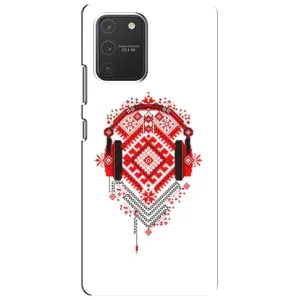 Силиконовый Чехол на Samsung Galaxy S10 Lite с картинкой Вышиванки (Модная вышиванка)