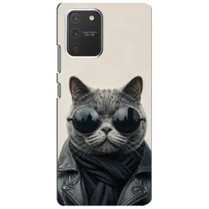 Чехол на тематику: Коты для Samsung Galaxy S10 Lite (Модный кот)