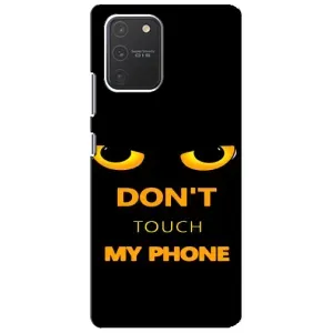 Чехол с Прикольным принтом на Samsung Galaxy S10 Lite (Не трогай мой телефон)