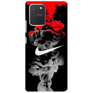 Силиконовый Чехол на Samsung Galaxy S10 Lite с картинкой Nike (Nike дым)