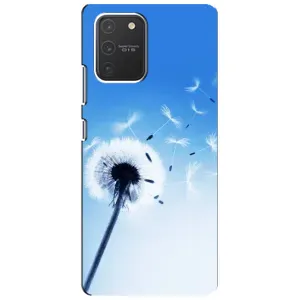 Силіконовий Чохол з кульбабками на Samsung Galaxy S10 Lite (Кульбабка на блакитному)