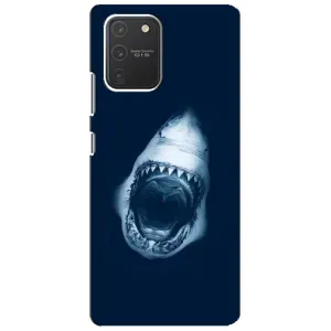 Силиконовый бампер с картинкой животных для Samsung Galaxy S10 Lite (Пасть Акулы)