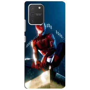 Чехол Супергерой Человека Паука на Samsung Galaxy S10 Lite (Паук на доме)