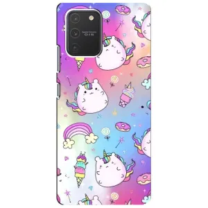 Чехол Unicorn на Samsung Galaxy S10 Lite (Радуга и Единорог)