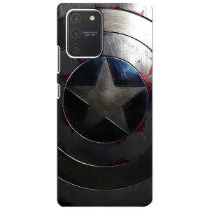 Чехол с Щитом Капитана Америки на Samsung Galaxy S10 Lite (Ретро Щит Капитана)