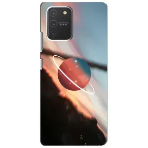 Чехол (ТПУ) с планетами на Samsung Galaxy S10 Lite (Сатурн)