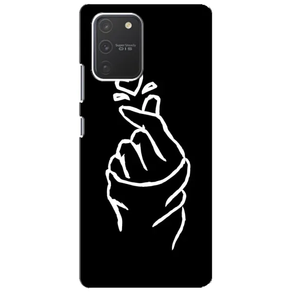 Чехол с рисунком «Сердце на черном» для Samsung Galaxy S10 Lite Чехол с рисунком «Сердце на черном» для Samsung Galaxy S10 Lite