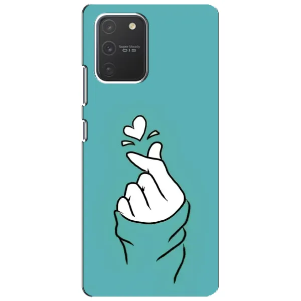 Чехол с рисунком «Сердечко на бирюзовом» для Samsung Galaxy S10 Lite Чехол с рисунком «Сердечко на бирюзовом» для Samsung Galaxy S10 Lite
