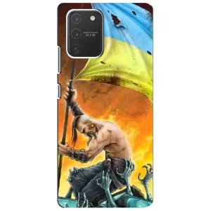 Чехол с картинкой (Патриотический КОЗАК) на Samsung Galaxy S10 Lite (Сильный Козак)