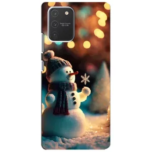 Чохли на Новий Рік Samsung Galaxy S10 Lite (Сніговик святковий)