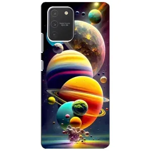 Чехол (ТПУ) с планетами на Samsung Galaxy S10 Lite (Солнечна система)