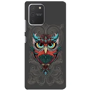 Чохли з принтом СОВИ для Samsung Galaxy S10 Lite (Сова на сірому)