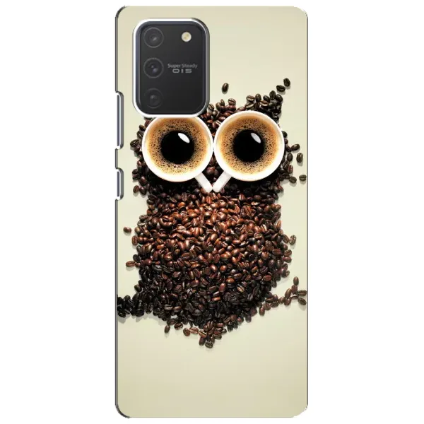 Чехол с рисунком «Сова с зерен кофе» для Samsung Galaxy S10 Lite Чехол с рисунком «Сова с зерен кофе» для Samsung Galaxy S10 Lite