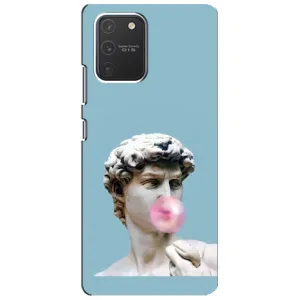 Бампер с принтом Мемы для Samsung Galaxy S10 Lite (Статуя Давида)