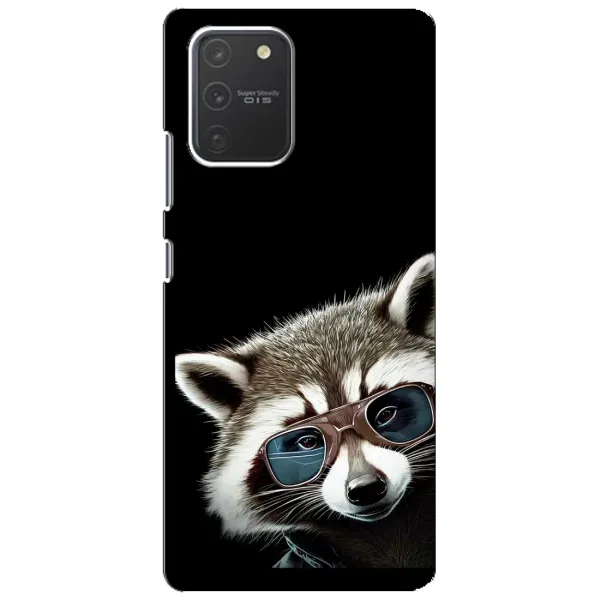 Чехол с рисунком «Стильный Енот» для Samsung Galaxy S10 Lite Чехол с рисунком «Стильный Енот» для Samsung Galaxy S10 Lite
