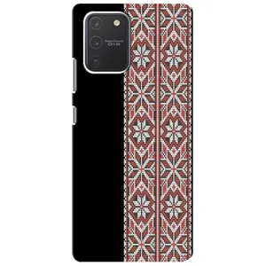 Силиконовый Чехол на Samsung Galaxy S10 Lite с картинкой Вышиванки (Стильная вишиванка)