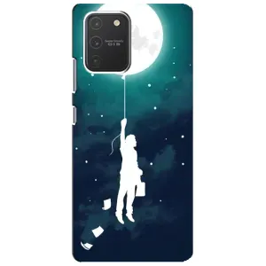 Чехол (ТПУ) с планетами на Samsung Galaxy S10 Lite (To The moon)