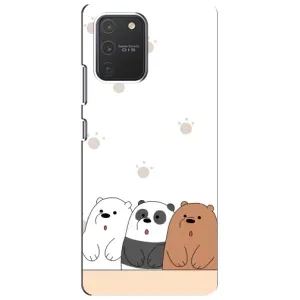 Чехлы с изображением разных животных для Samsung Galaxy S10 Lite (Удивленные медвеженки)