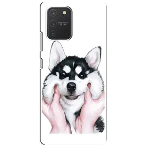 Бампер для Samsung Galaxy S10 Lite с картинкой "Песики" (Собака Хаски)
