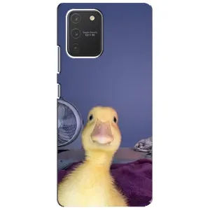 Бампер с принтом Мемы для Samsung Galaxy S10 Lite (Утка)