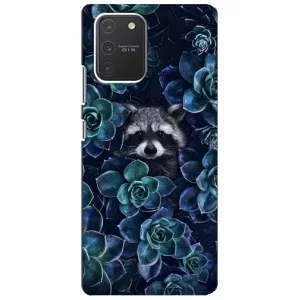 Силиконовый Чехол с Енотами на Samsung Galaxy S10 Lite (В цветах)