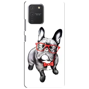 Бампер для Samsung Galaxy S10 Lite с картинкой "Песики" (В очках)