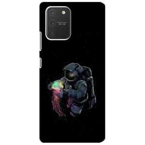 Силиконовый Чехол с принтом "Космонавты" на Samsung Galaxy S10 Lite (В руках земля)