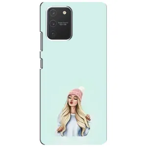 Силіконовый Чохол на Samsung Galaxy S10 Lite з картинкой Модных девушек (В шапці)