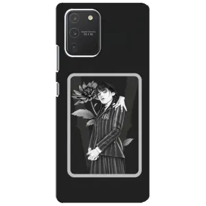 Чехлы с принтом Уэнсдей на Samsung Galaxy S10 Lite (Венсдей картина)