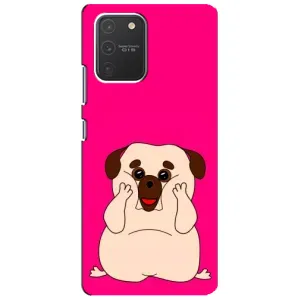 Чехол (ТПУ) Милые собачки для Samsung Galaxy S10 Lite (Веселый Мопсик)