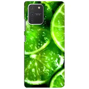 Чехол с изображением вкусной еды для Samsung Galaxy S10 Lite (Яркий ЛАЙМ)