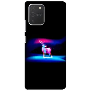 Силиконовый бампер с картинкой животных для Samsung Galaxy S10 Lite (Яркий олень)