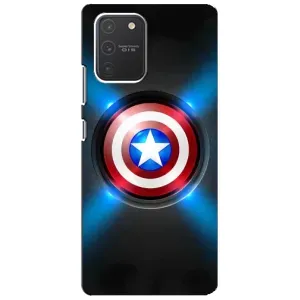 Чехол с Щитом Капитана Америки на Samsung Galaxy S10 Lite (Яркий Щит Капитана)