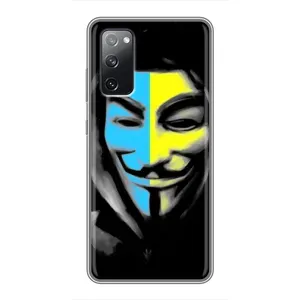 Чехол с Украинской символикой на Самсунг С20 ФЕ (Анонимус патриот)