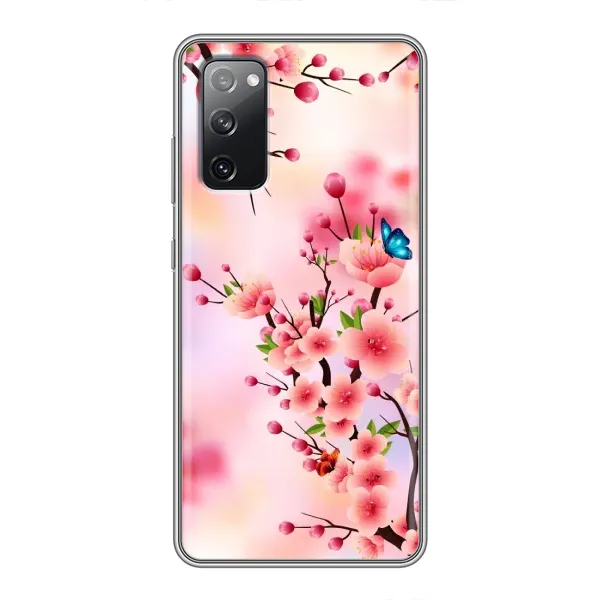 Чехол с рисунком «Бабочки на сакуре» для Samsung Galaxy S20 FE