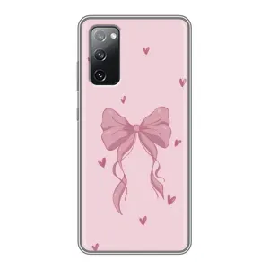 Чохол банти для Samsung Galaxy S20 FE (Бант на рожевому)