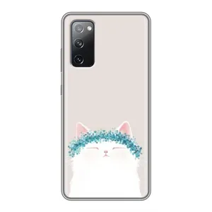 Чехол на тематику: Коты для Samsung Galaxy S20 FE (Белый котик)