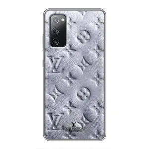 Текстурный Чехол Louis Vuitton для Самсунг С20 ФЕ (Белый ЛВ)