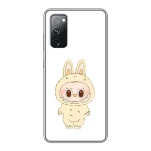 Чехол с принтом Лабубу для Samsung Galaxy S20 FE (Бежевый Лабубу)