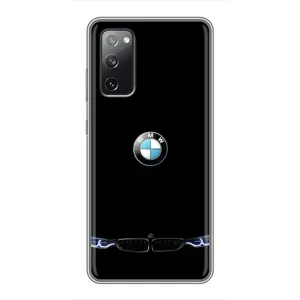 Силиконовый бампер с картинкой машины на Samsung Galaxy S20 FE (Черный BMW)