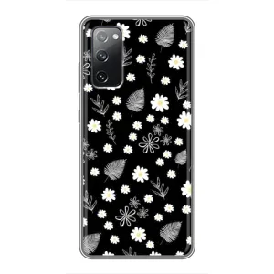 Чехлы с тематикой "ЦВЕТЫ" на Samsung Galaxy S20 FE (цветение на чорном)
