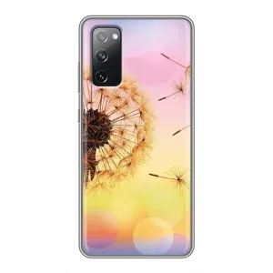 Силиконовый Чехол с одуванчиками на Samsung Galaxy S20 FE (Цветок-одуванчик)