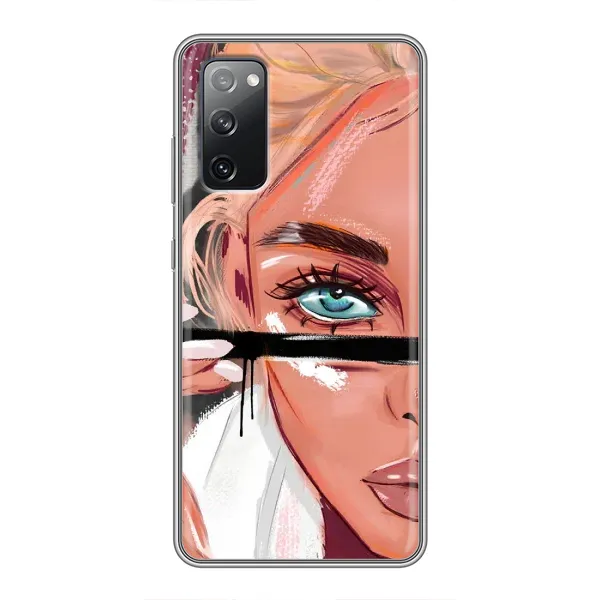 Чехол с рисунком «Девушка и ресницы» для Samsung Galaxy S20 FE